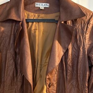 Women's Brown Leather Jacket
